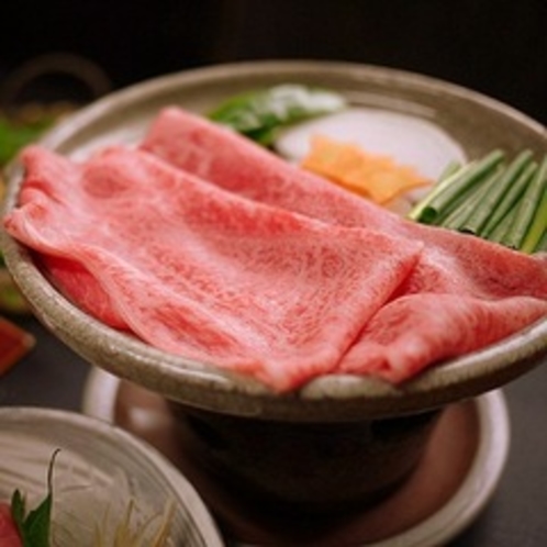 飛騨牛の陶板焼き