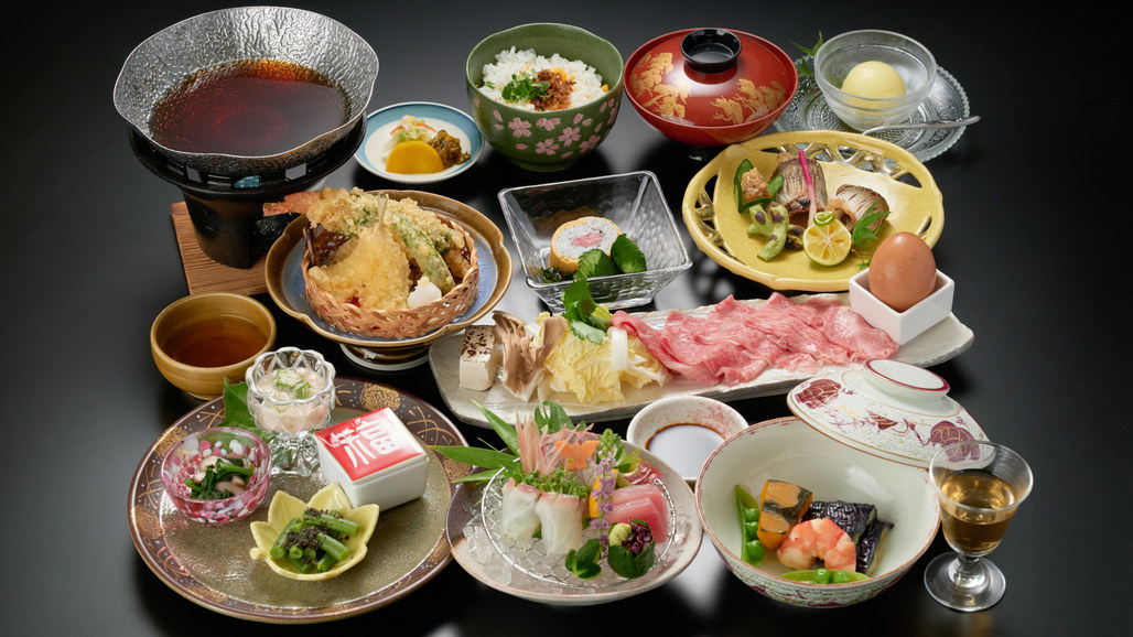 【濃厚に味わう熊野牛すき焼き会席】和歌山ブランド黒毛和牛を贅沢に堪能（1泊2食付き）