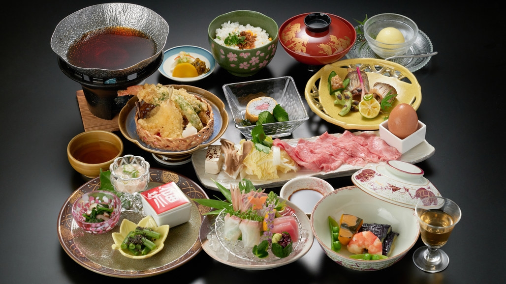 【濃厚に味わう熊野牛すき焼き会席】和歌山ブランド黒毛和牛を贅沢に堪能（1泊2食付き）