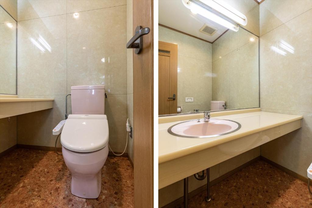 【禁煙】ツインルーム（トイレ付き、バス共用）