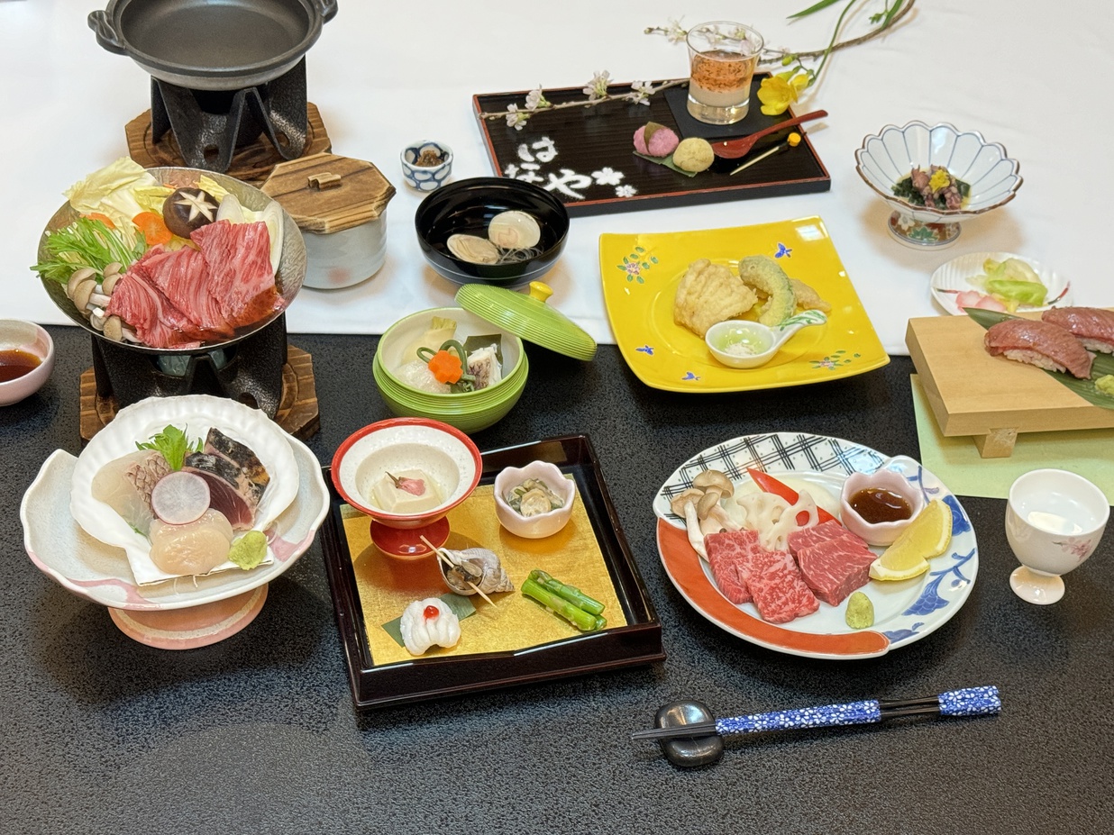 【楽天スーパーSALE】5％OFF◆特選！牛三昧会席プラン♪（2食ともお部屋で）