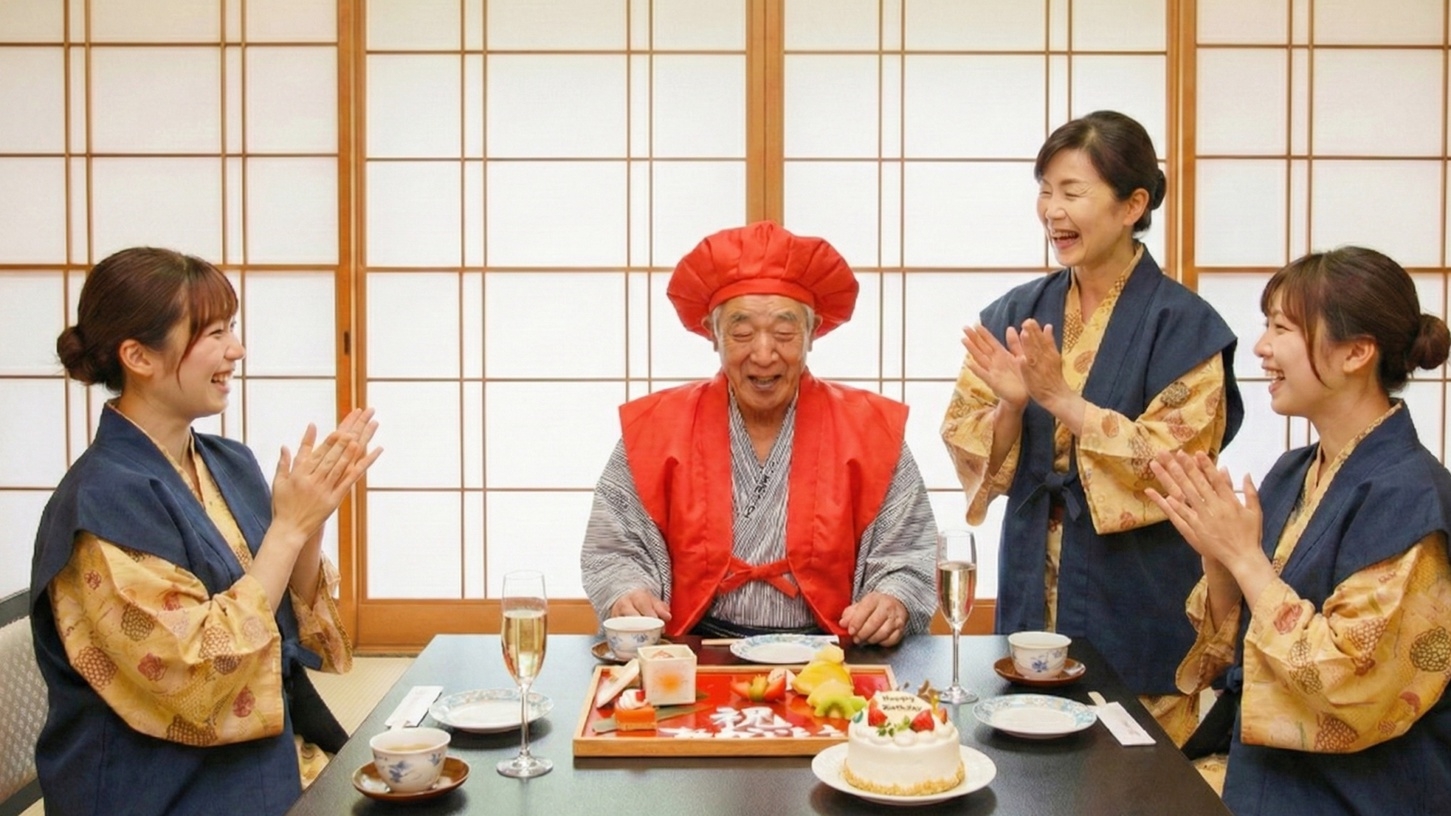 【お祝いもお部屋食で】お部屋でそっと想いをつたえる記念日に。鯛の舟盛と白老牛にこころ躍る記念日プラン