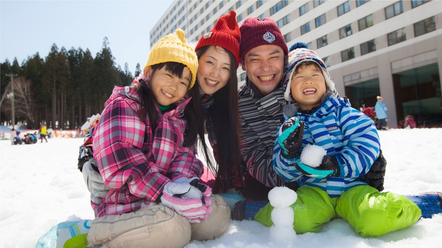 【ゲレンデ目の前】ご家族みんなで楽しめる『ゆきゆきランド』は冬は毎日開催♪