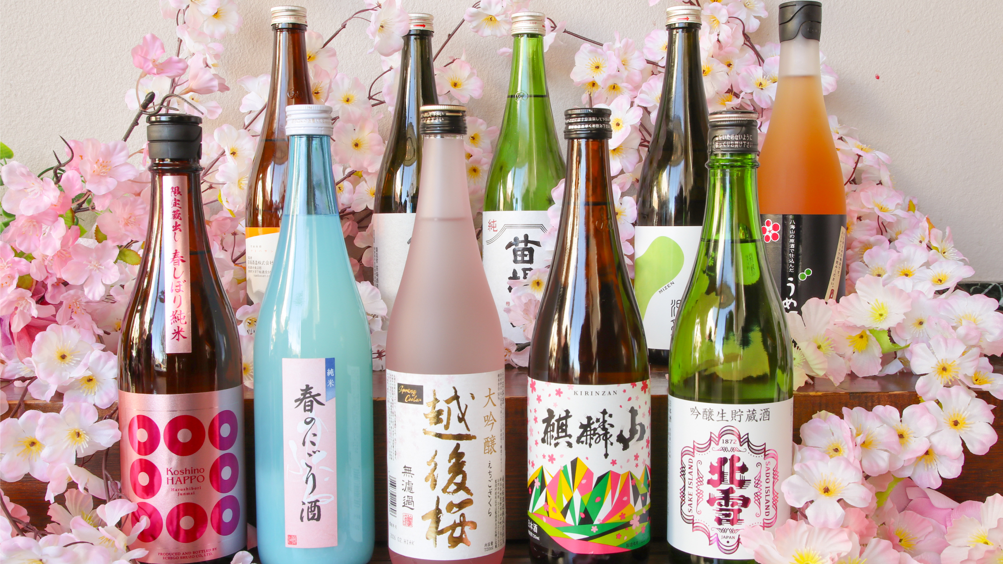 【3/20～6/30春爛漫 新潟 日本酒巡り開催（予定）】春ならではの銘柄を十種以上ご用意♪