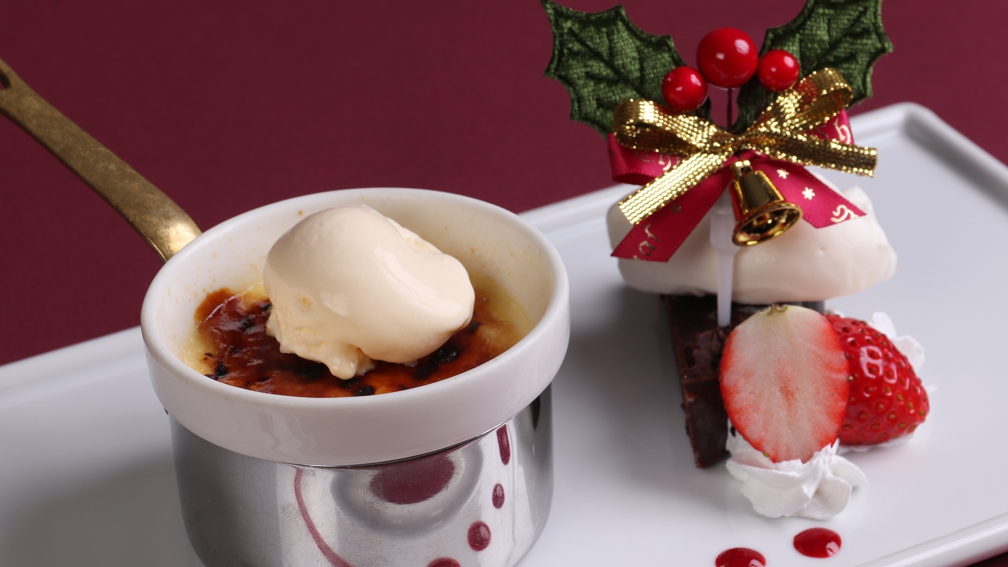 【1泊二食】天使の海老と北海道牛が彩る — 聖夜のクリスマスディナー —