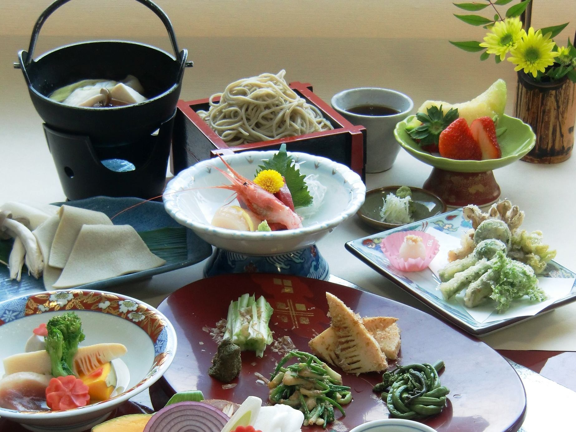 大晦日・元旦　本日販売開始！受注1番◆手打ちそばと自家菜園「田舎会席プラン」