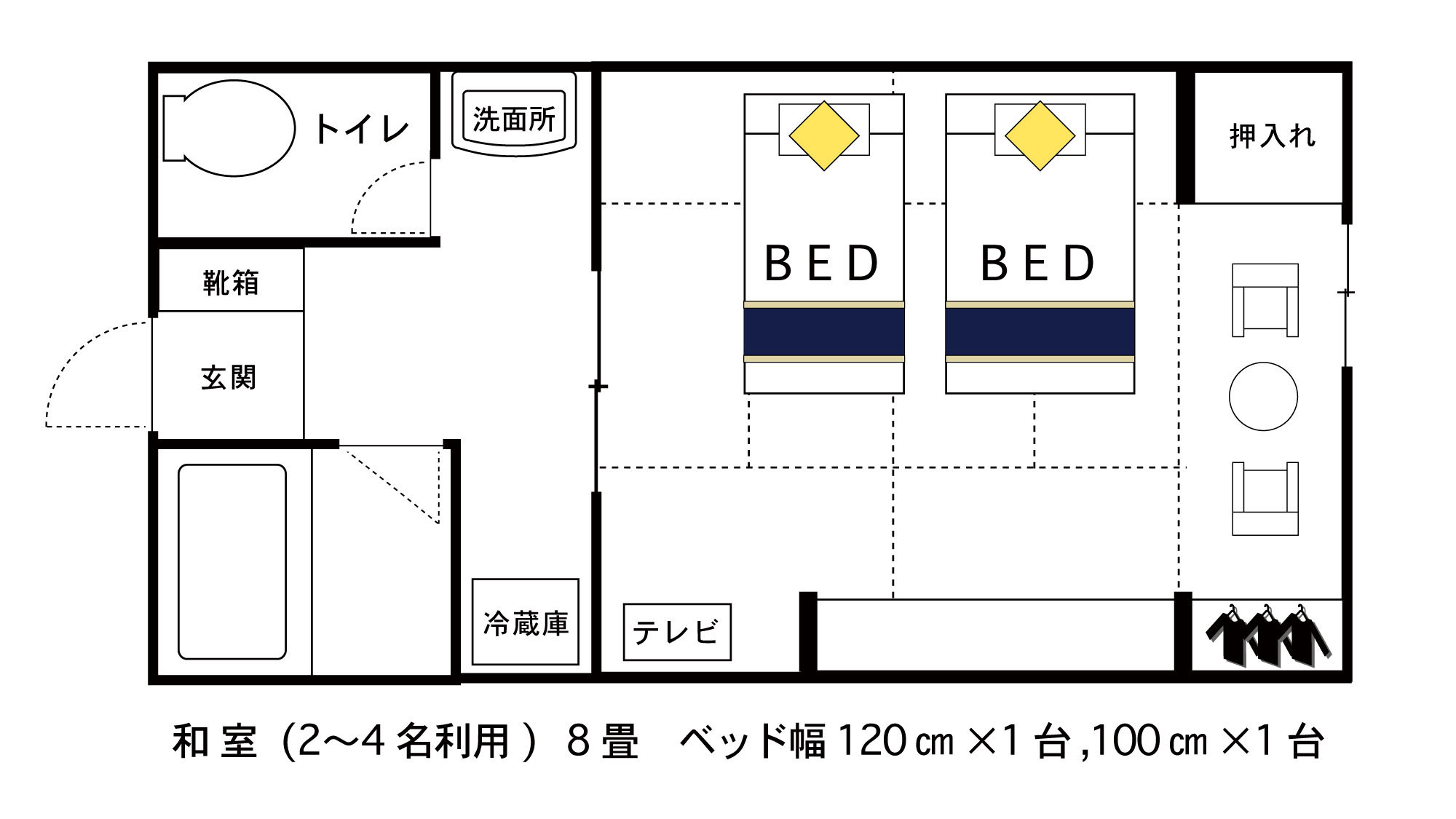 和室スタンダード間取り図