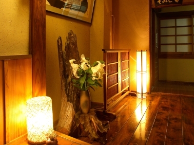 The hall is full of the warmth of wood.