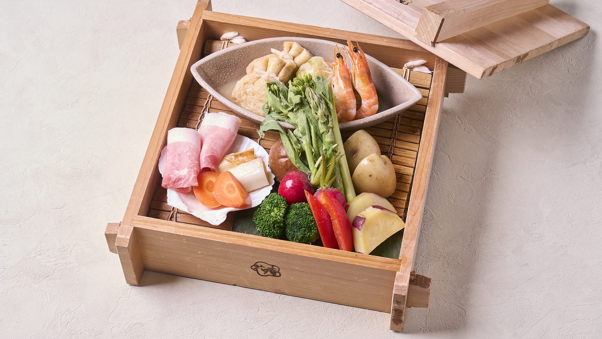 ・【春料理一例・蒸篭蒸し】季節のお野菜