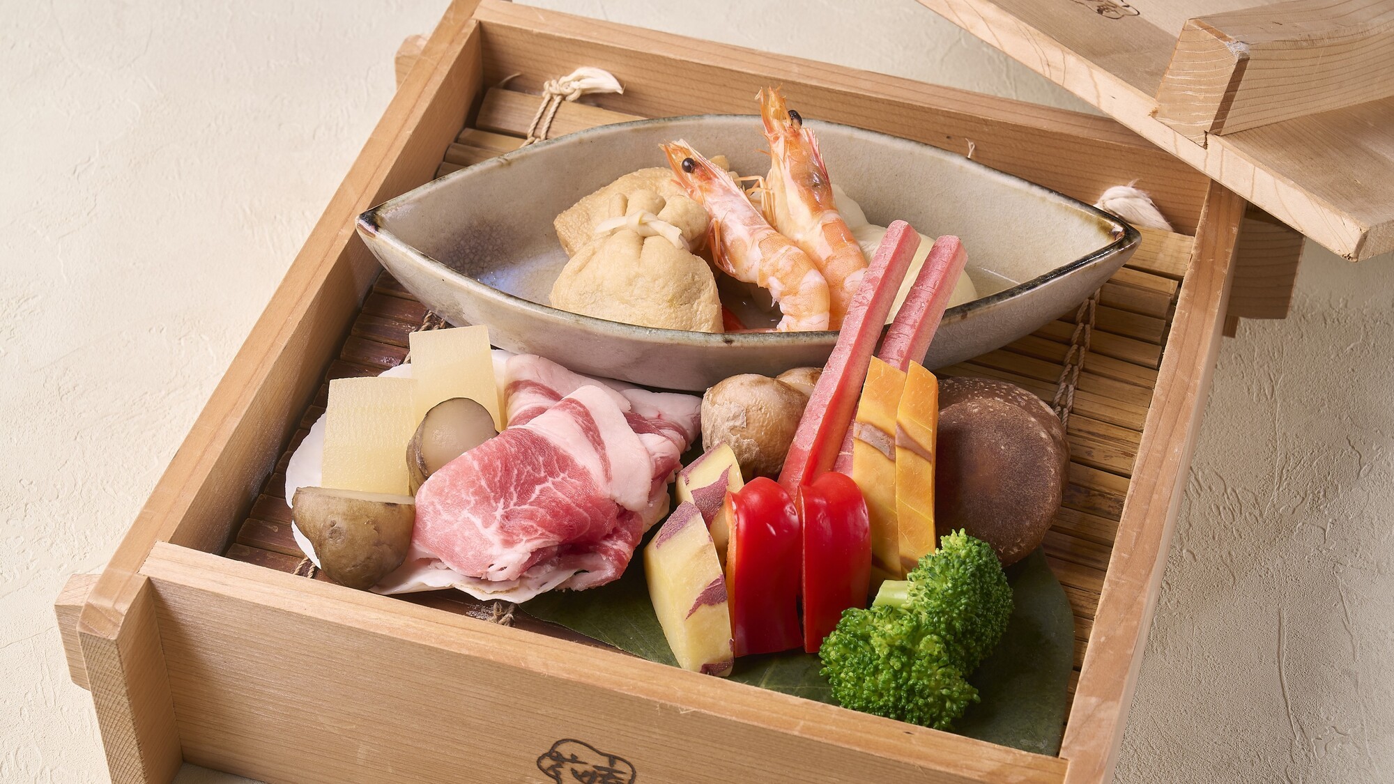 冬料理：【蒸篭蒸し】季節のお野菜