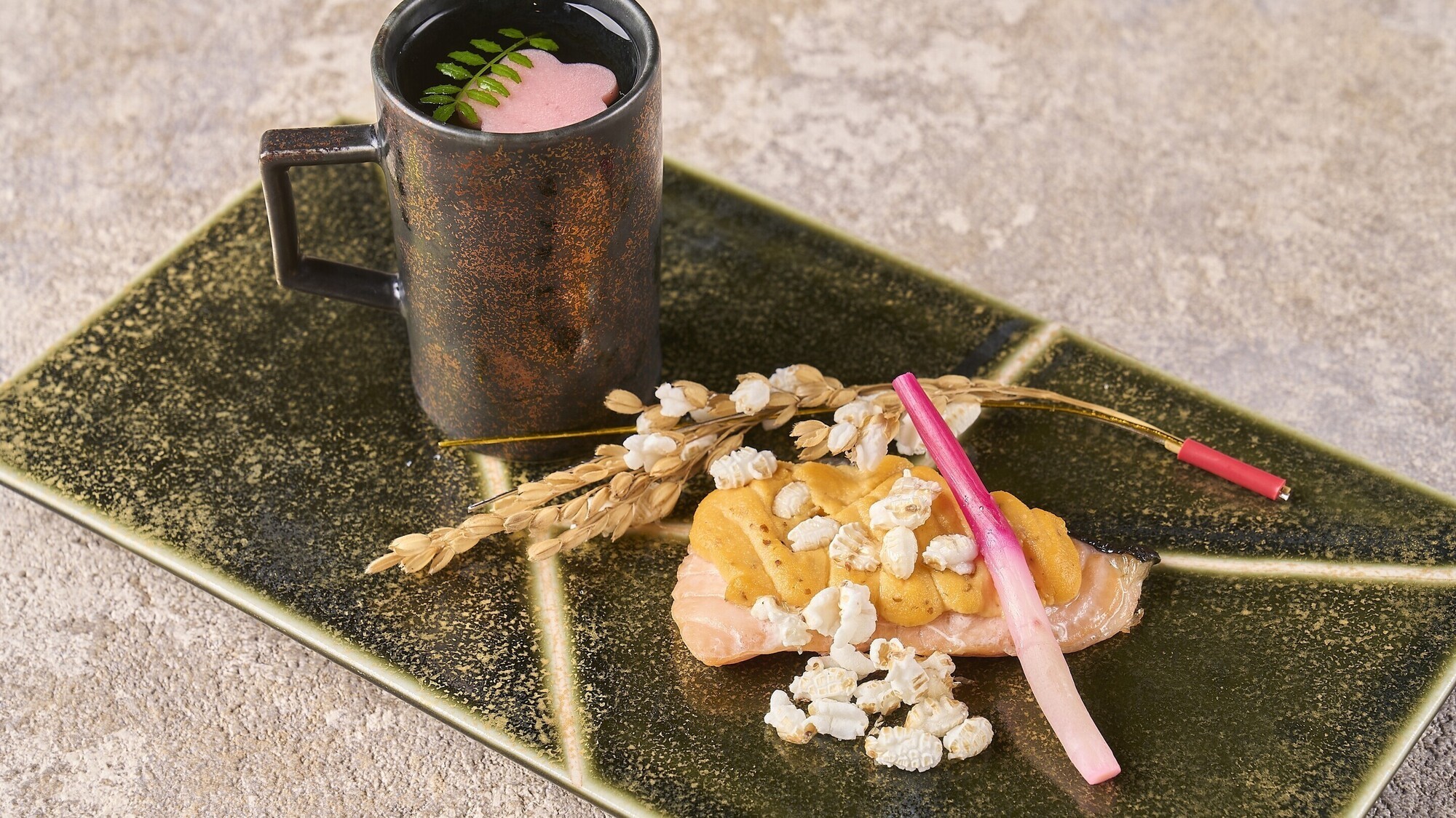 秋料理：【小吸物】【焼物】