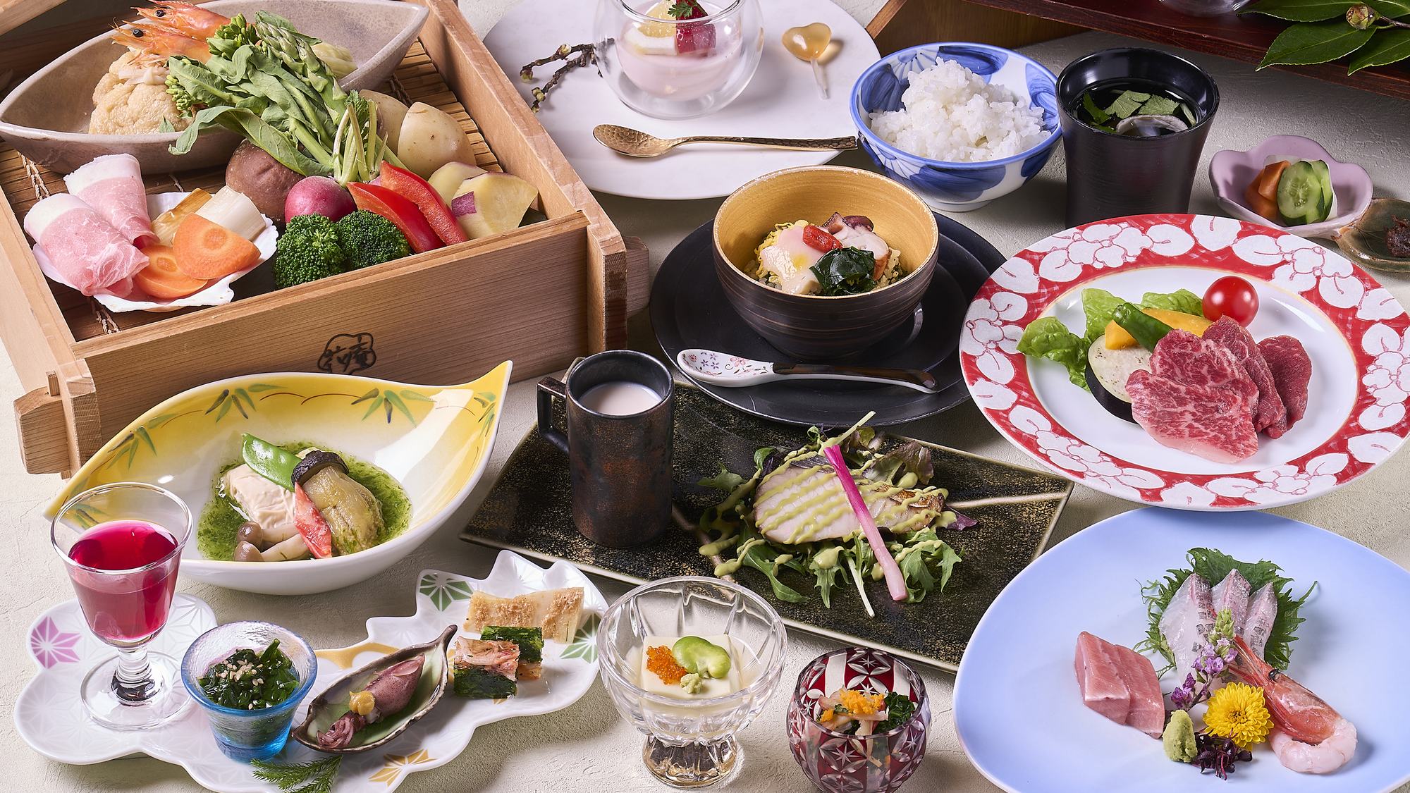 ・【春料理一例】花咲月の彩り