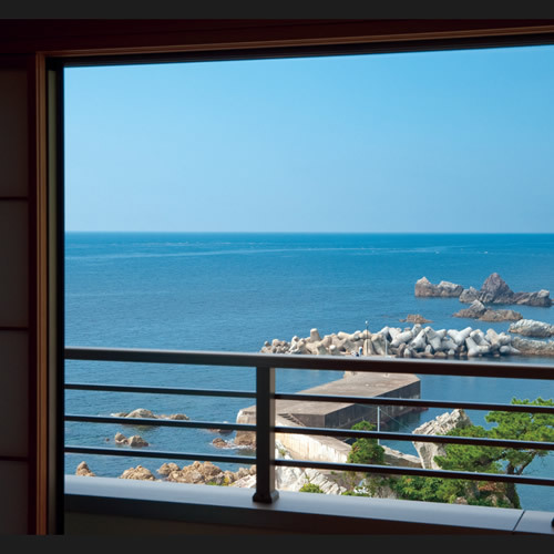 An example of the view from the rooms in the new building, Shoseki-an