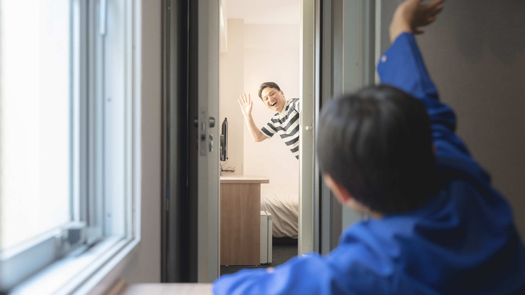 2部屋を中の扉で行き来できるお部屋です