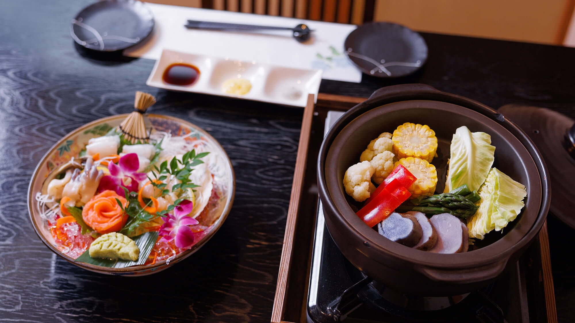 【スタンダード】＜桜房＞静かな半個室で味わう「登別温泉蒸し料理」〜道産食材のうまみを存分に堪能
