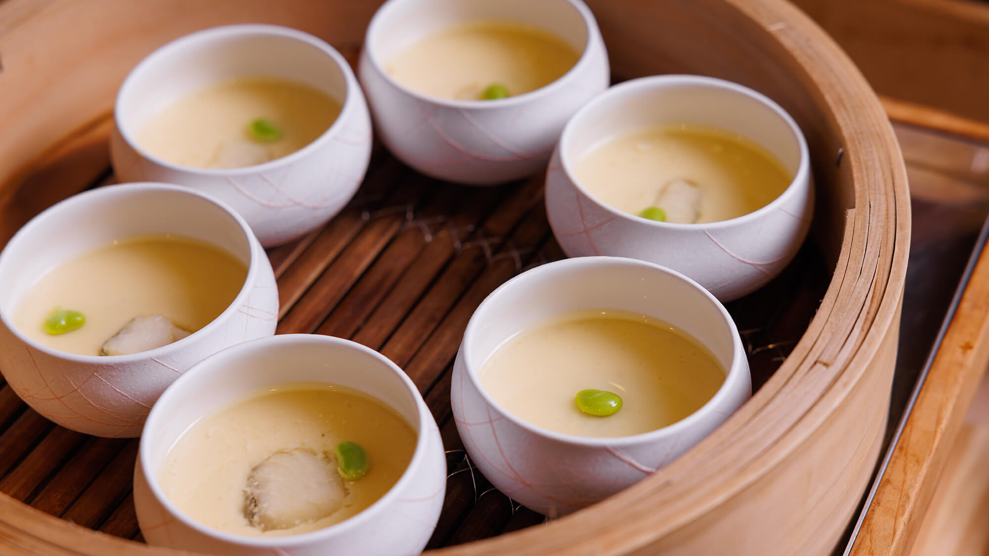 【桜房】噴火湾産真鱈＆枝豆の茶碗蒸し
