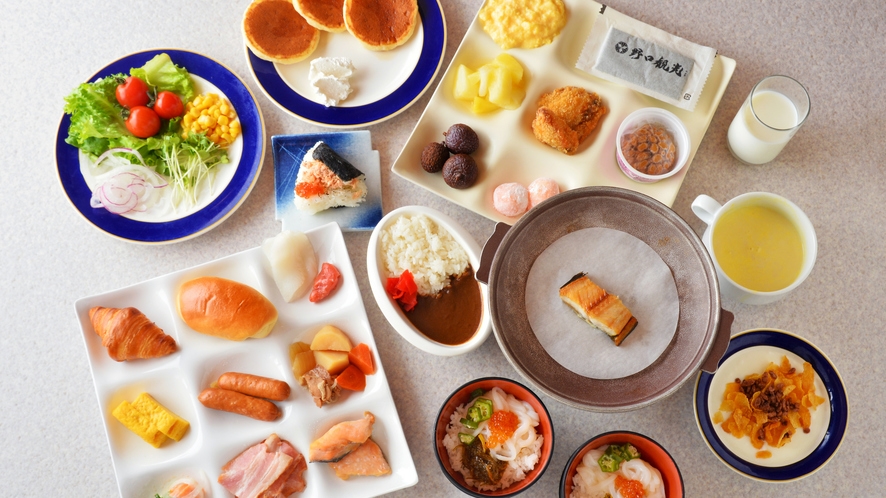 【朝食付連泊プラン】1回限定★飲み放題付夕食バイキング特典付♪（2泊3日3食付）