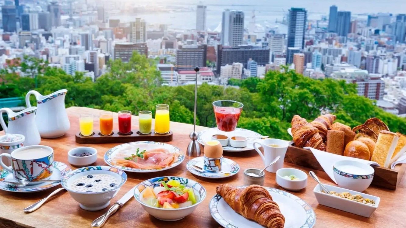 【神戸北野テラス オープン／朝食付】神戸を見渡す絶景の特等席で味わう世界一の朝食