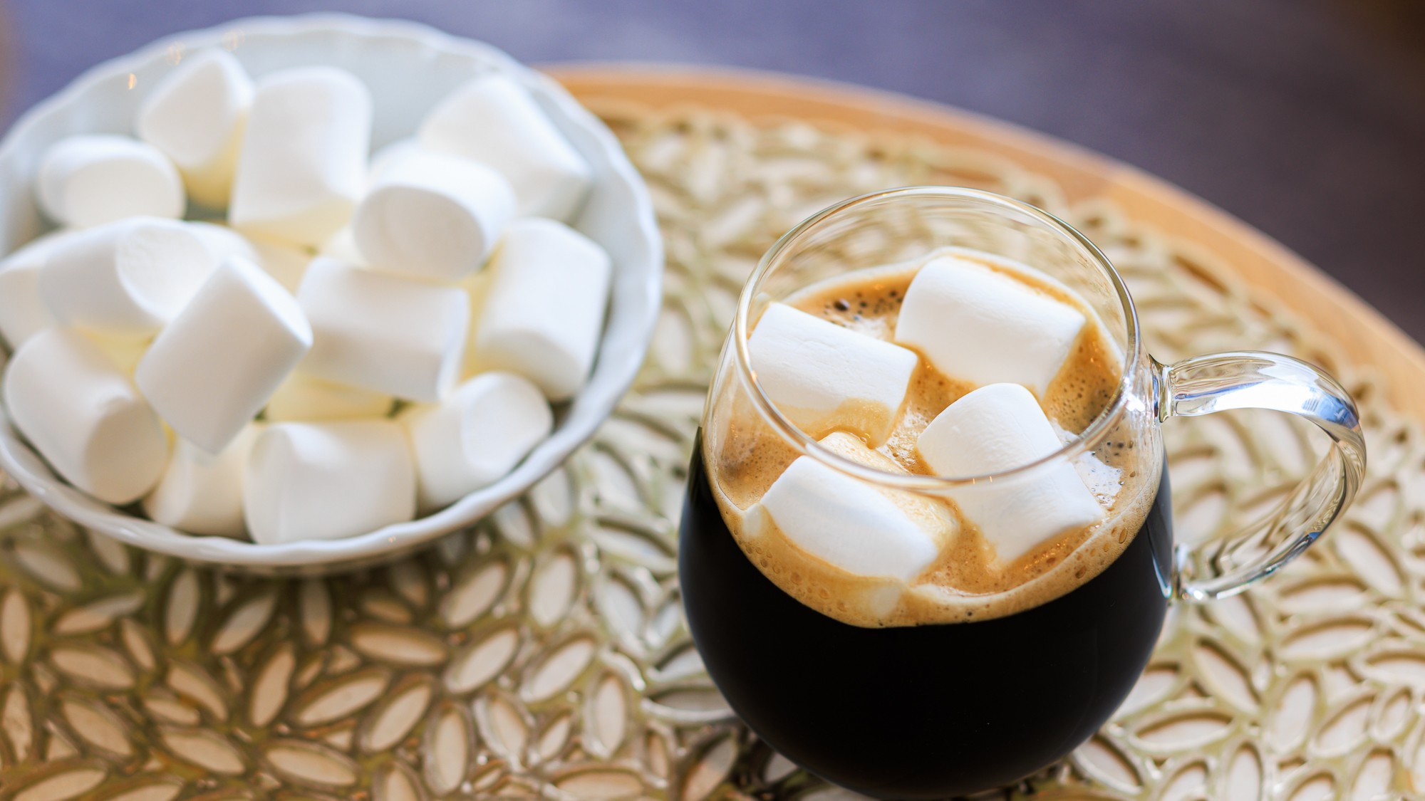 冬ラウンジ　マシュマロコーヒー