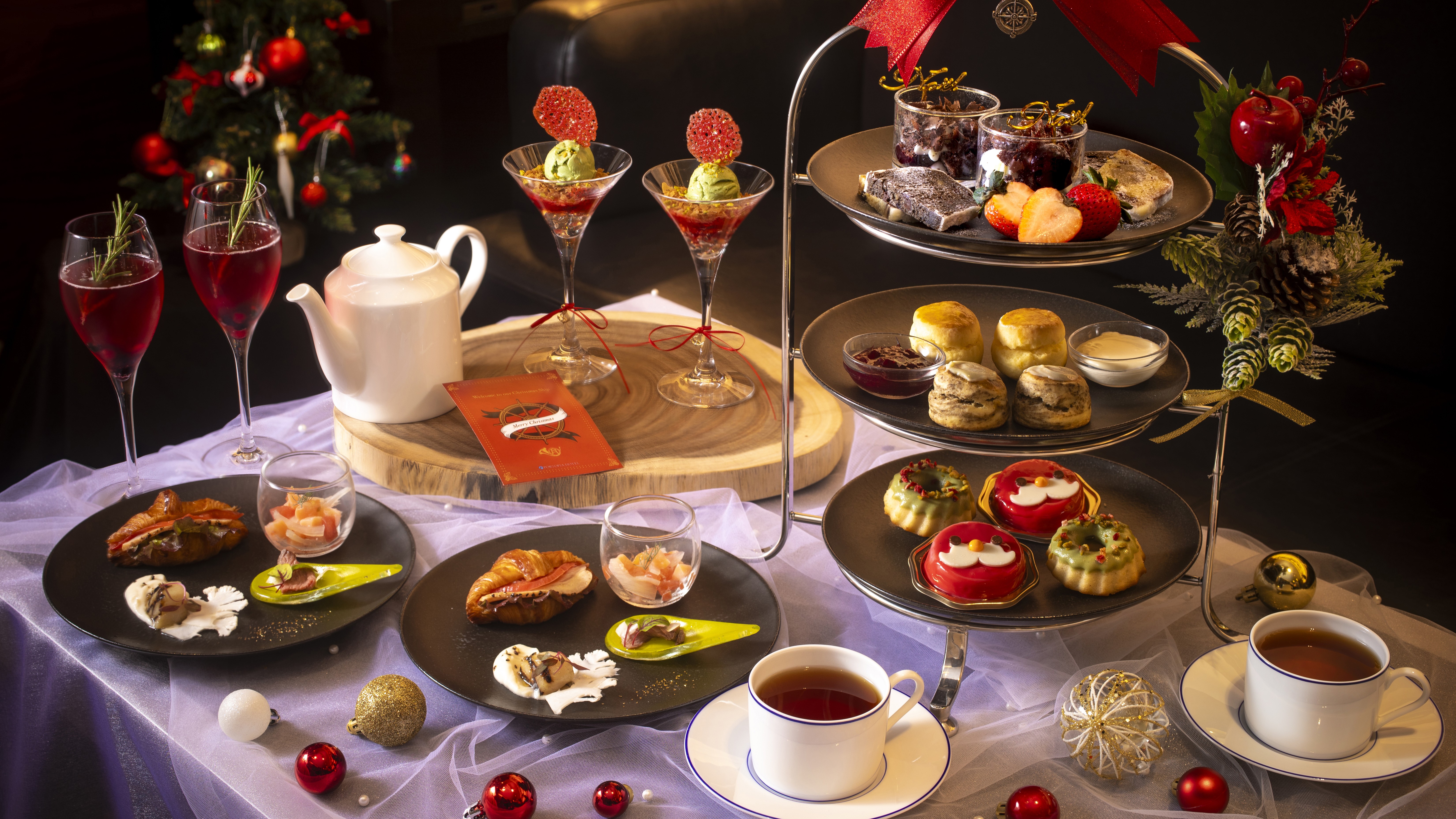 クリスマスアフタヌーンティー　イメージ