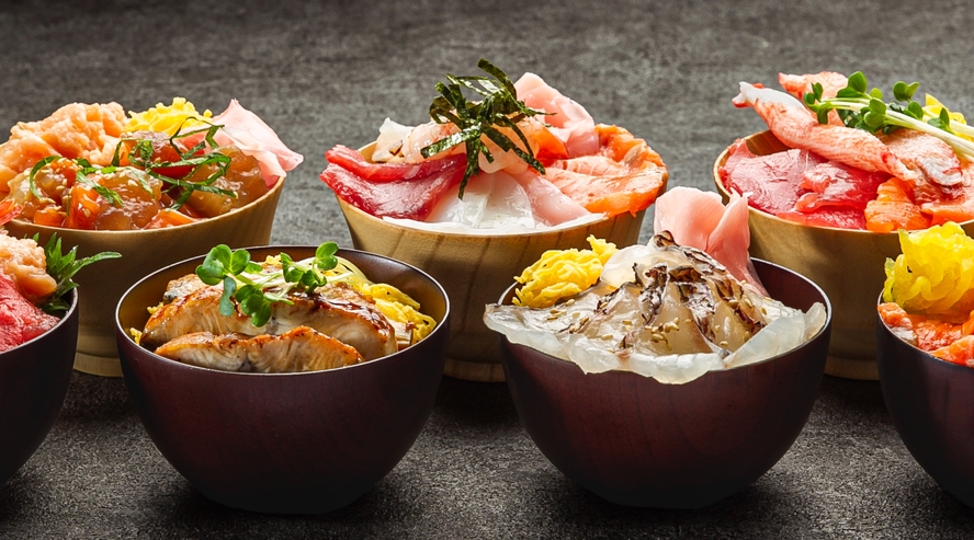 朝食イメージ"ミニ海鮮丼"