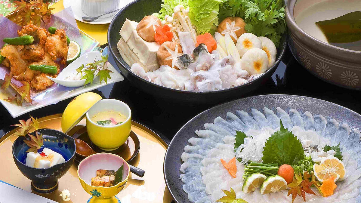 ≪特選★河豚会席≫ふぐ鉄刺＆ふぐちり鍋＆ふぐ雑炊…豊後の冬の味覚を満喫♪