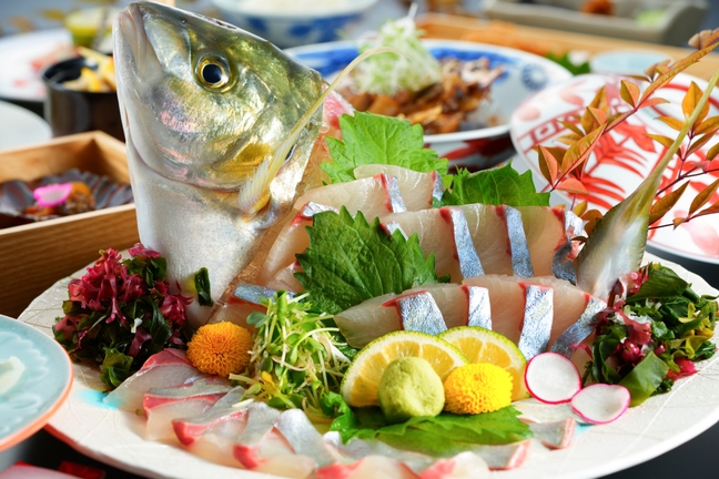 【楽天トラベルサマーSALE】新大分ブランド会席■黒潮シマアジ＆おおいた和牛・河豚【食事処】