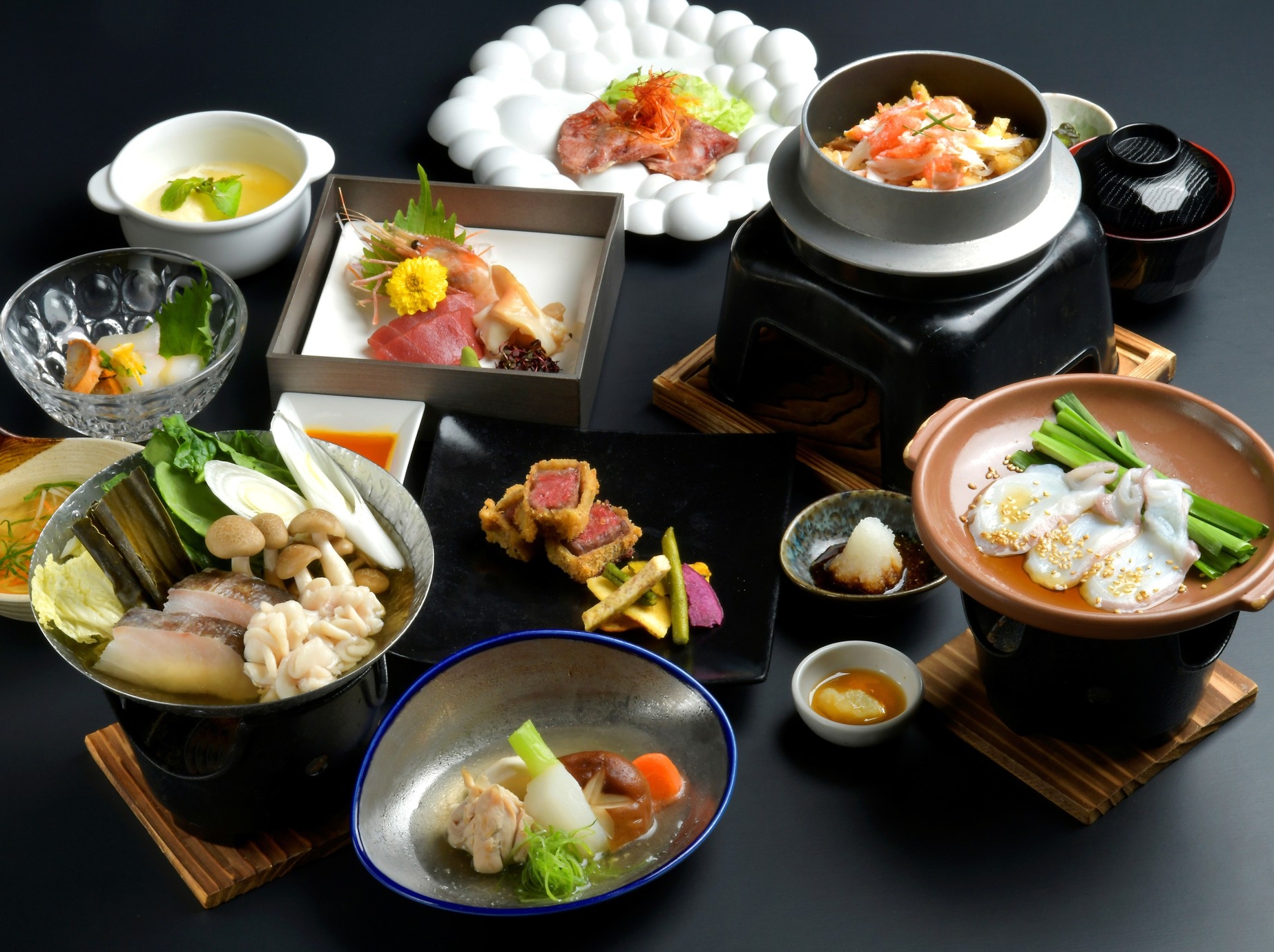 【グレードアップ】浜風（はまかぜ）ヒルズコース・海鮮も和牛も満腹よくばり膳3/31