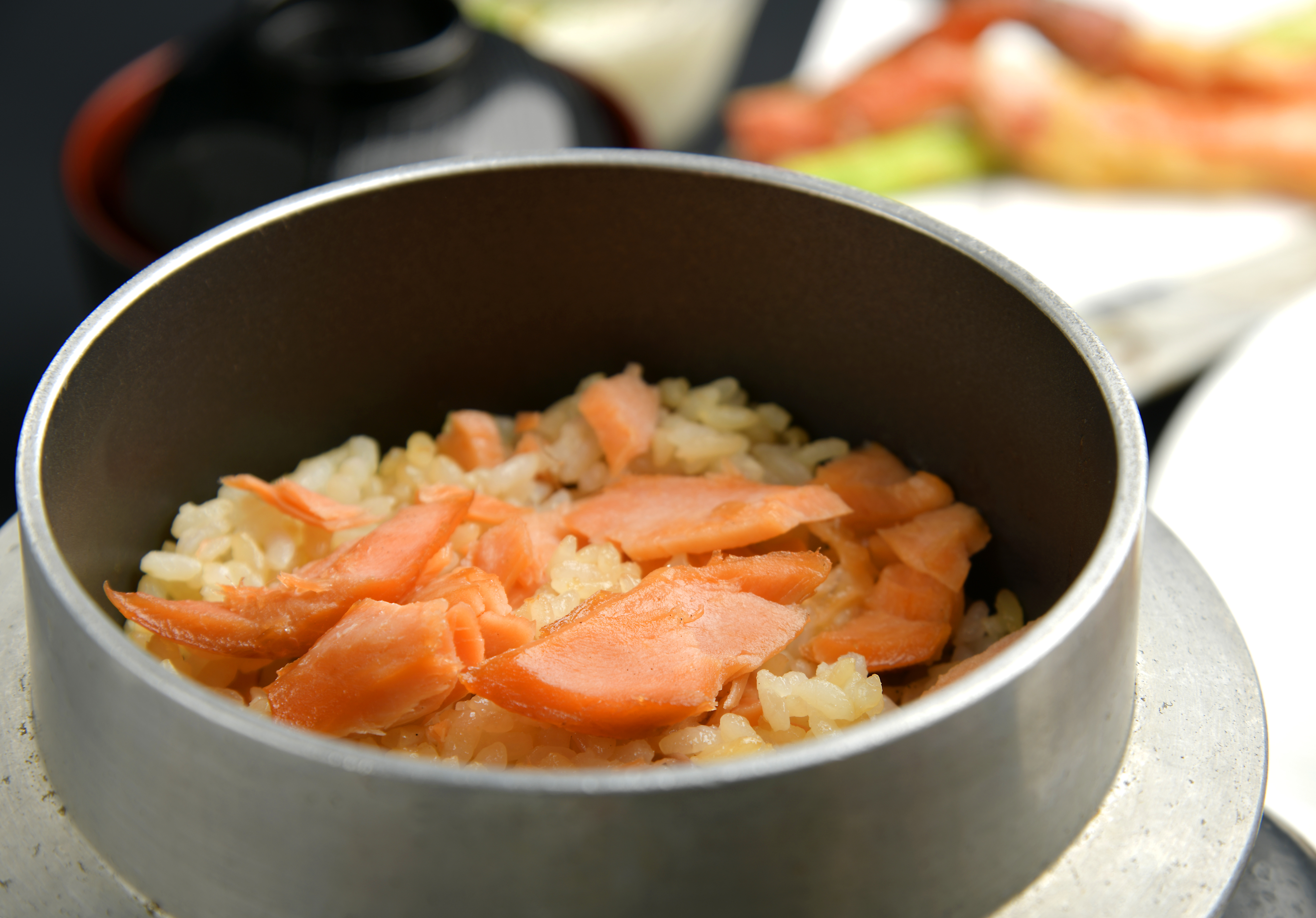 秋鮭の釜飯