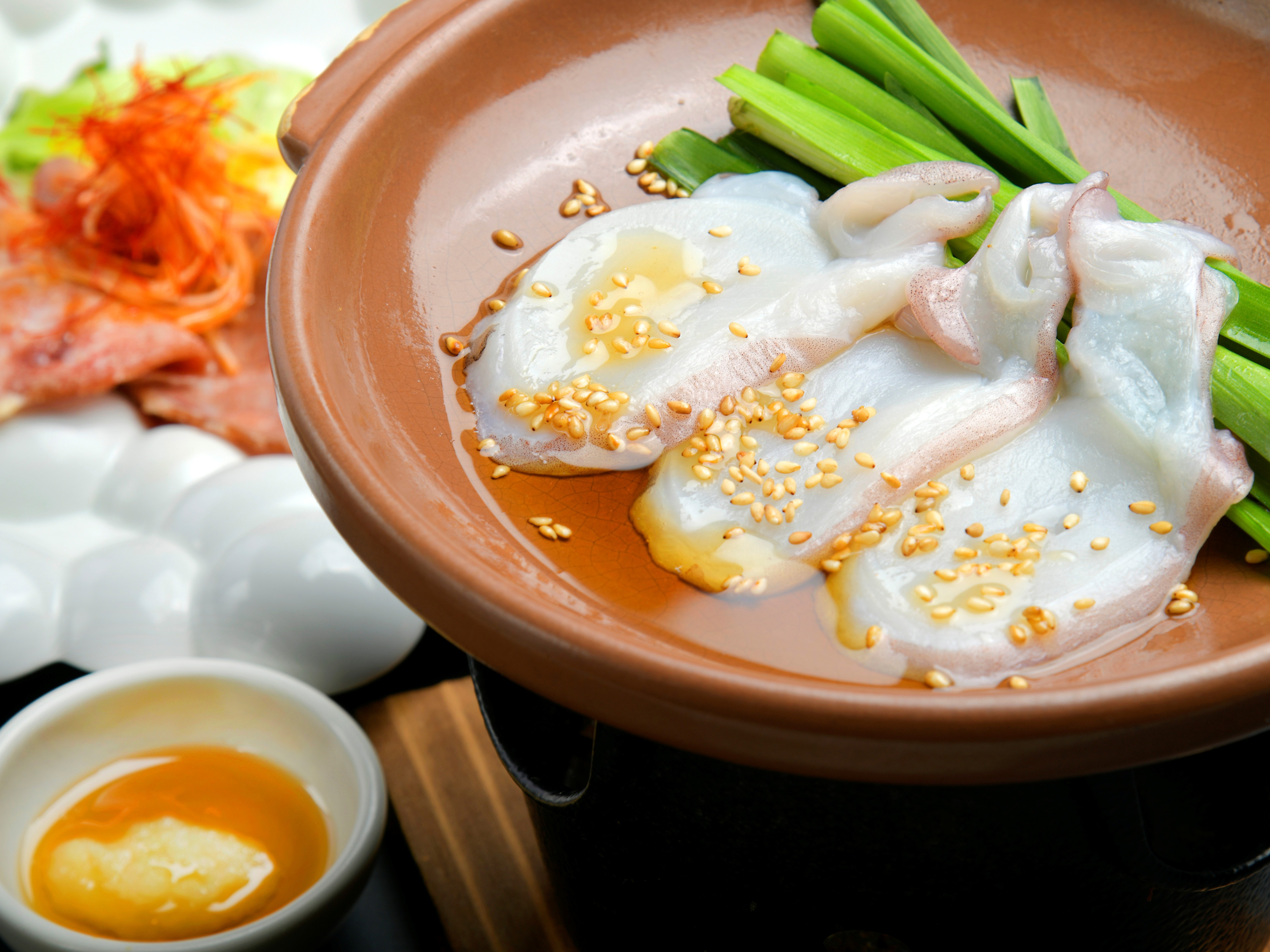 【グレードアップ】タコの陶板焼き