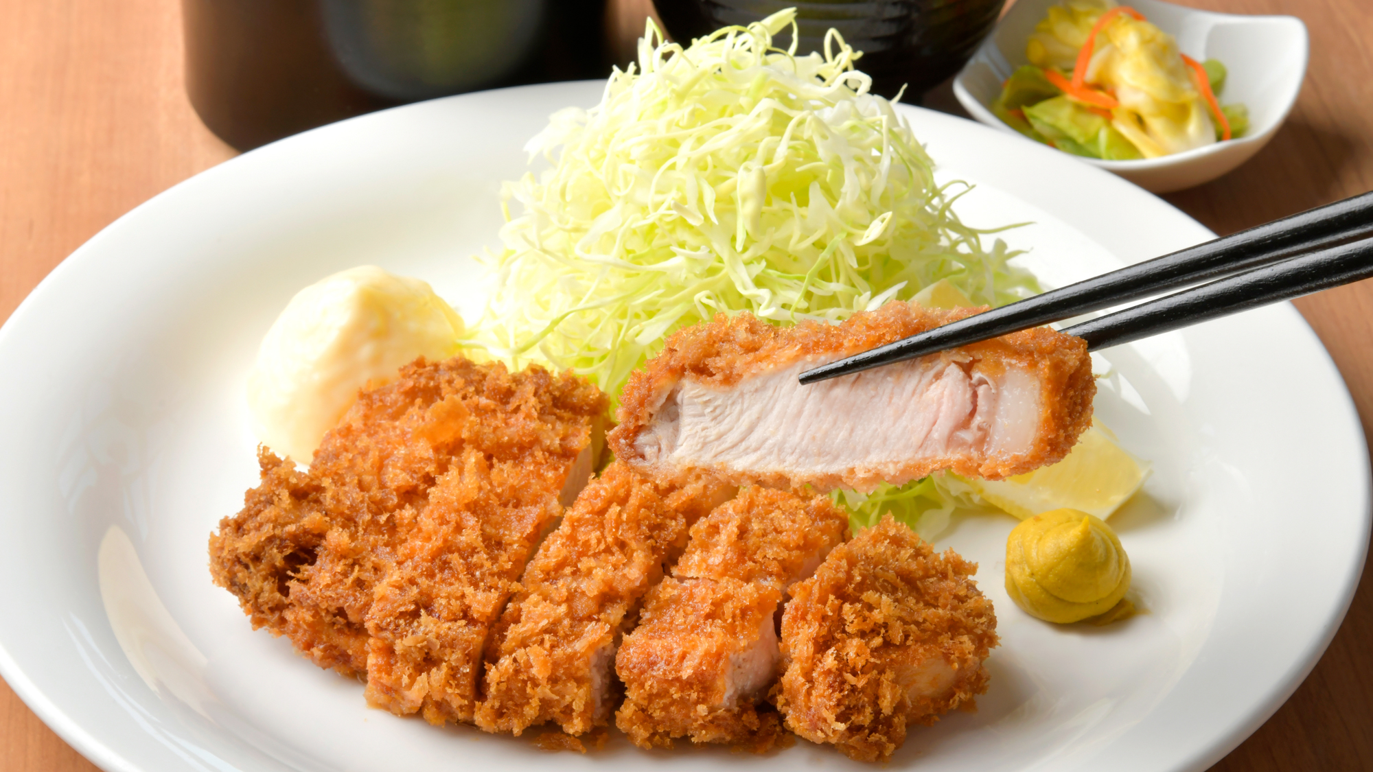 【茶屋ゆうぐれ】ビッグトンカツ定食