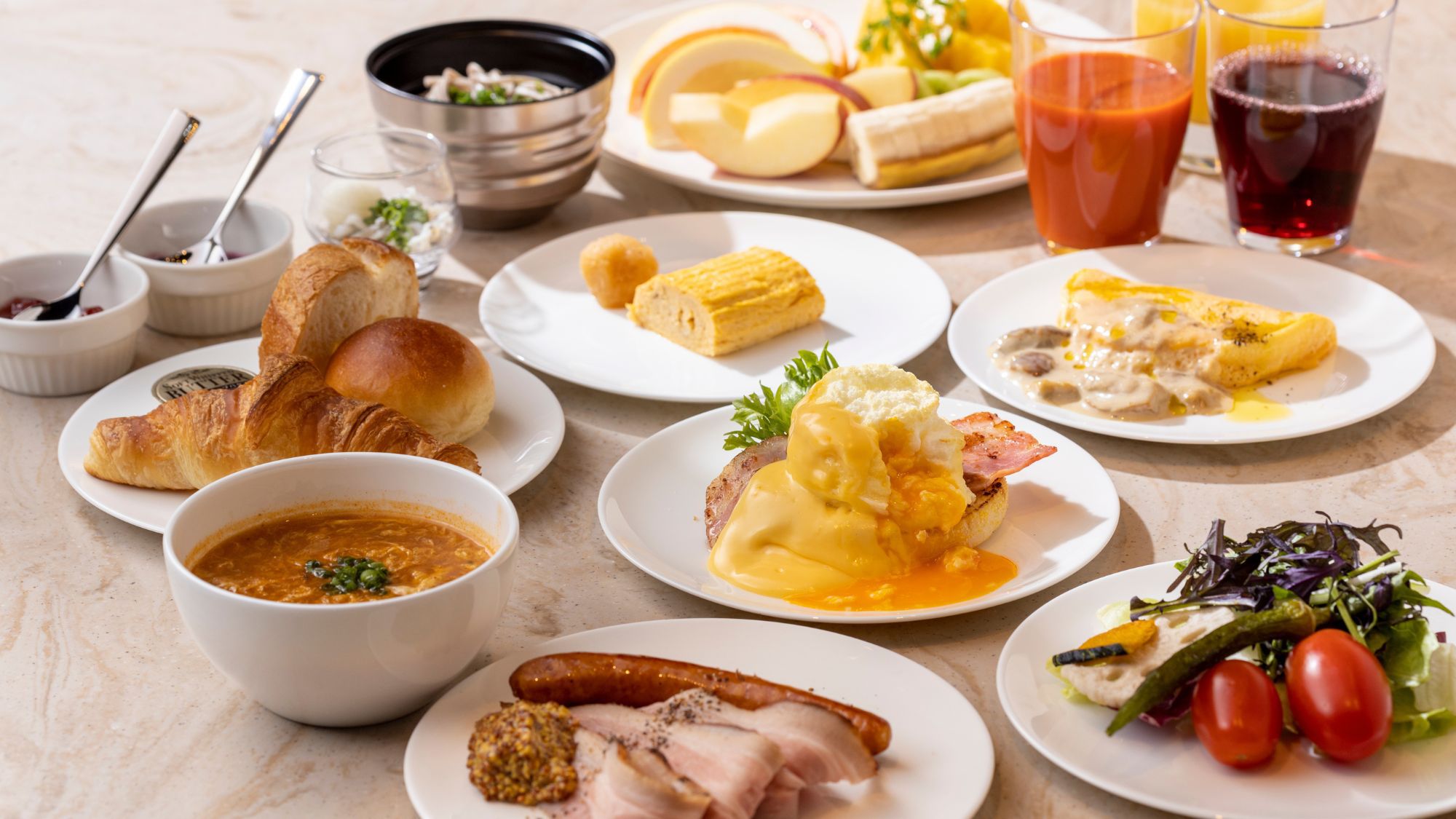 【TERRACE & DINING SORA】豊富な種類の朝食ビュッフェが楽しめます※イメージ