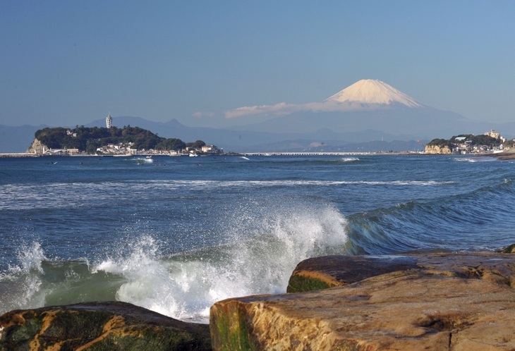 富士山と江ノ島