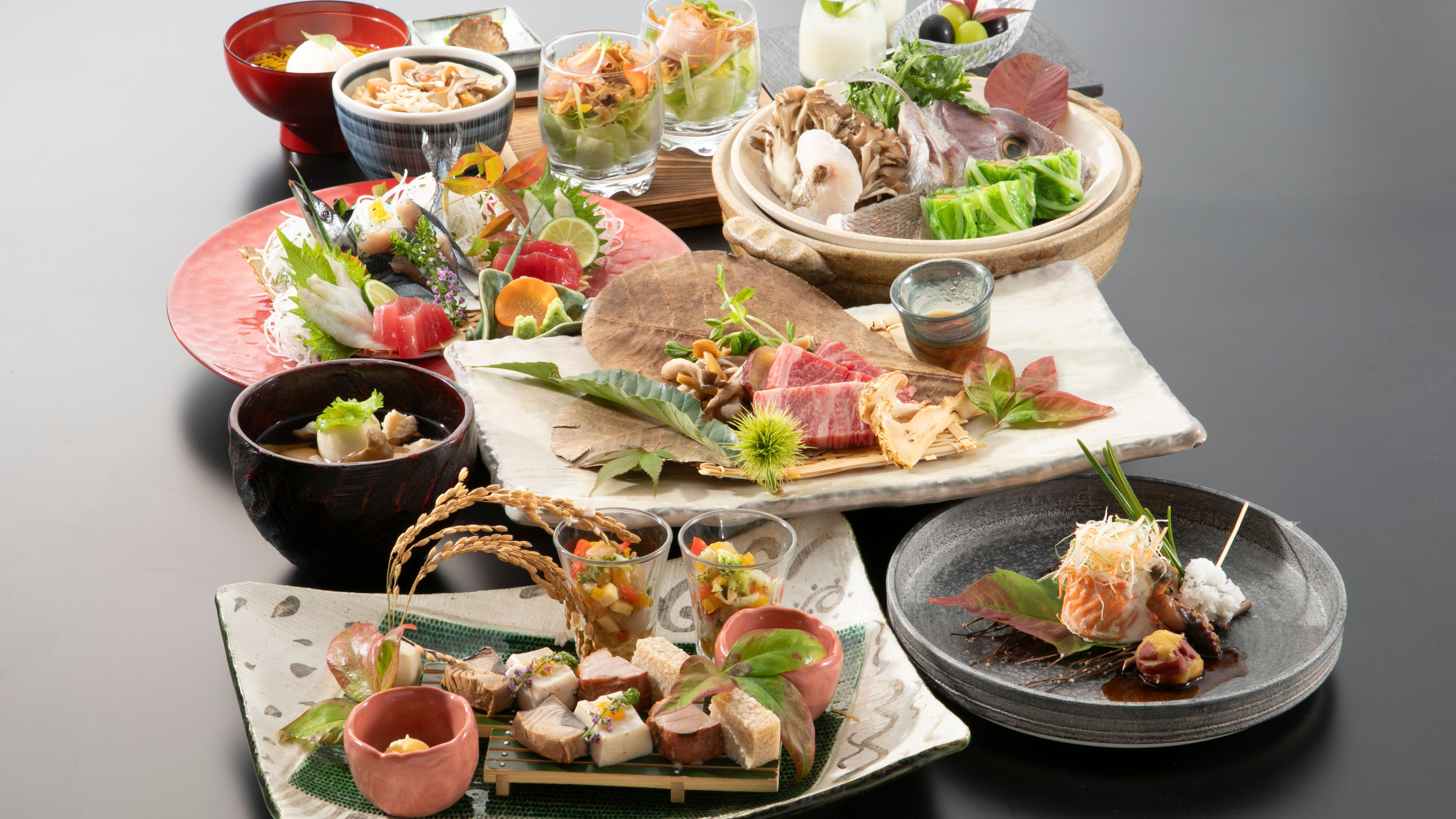 【秋季2025年9月～11月】和会席　※画像は一部2名様分