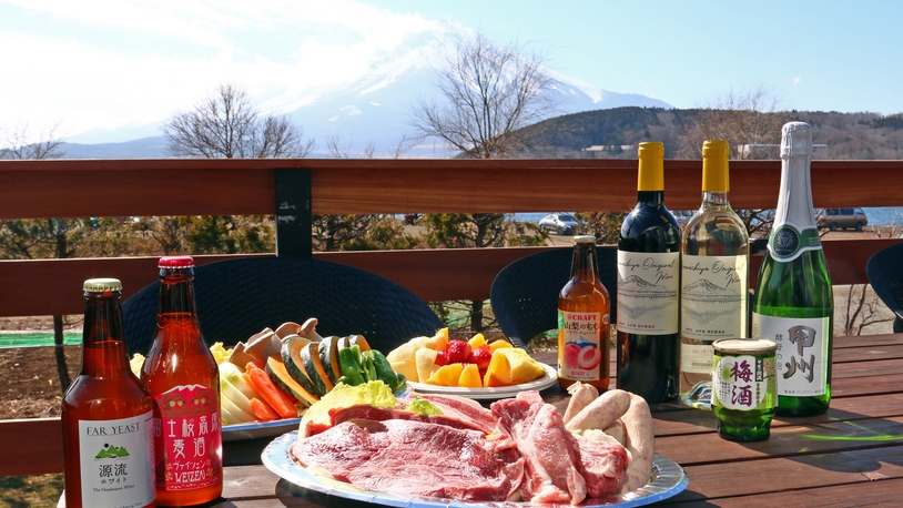 1日1組限定◆山中湖畔でBBQ♪朝はしっかりと栄養のある朝食を♪トレーラーハウスで過ごす-2食付-