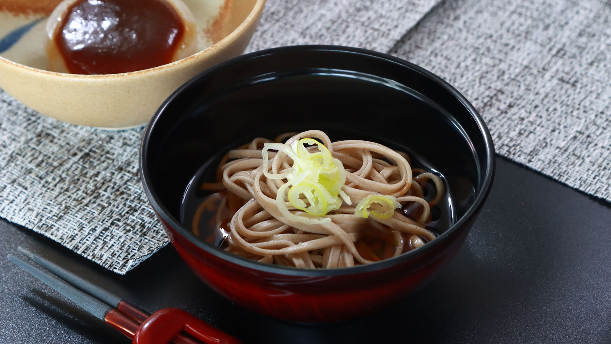 夕食　一例　お蕎麦