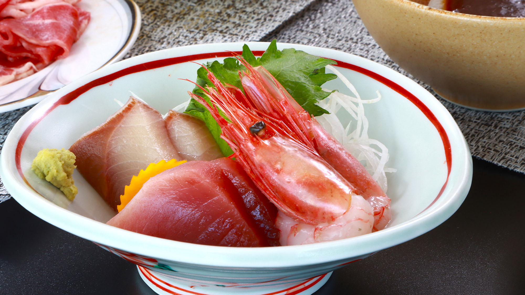 夕食　一例　お刺身