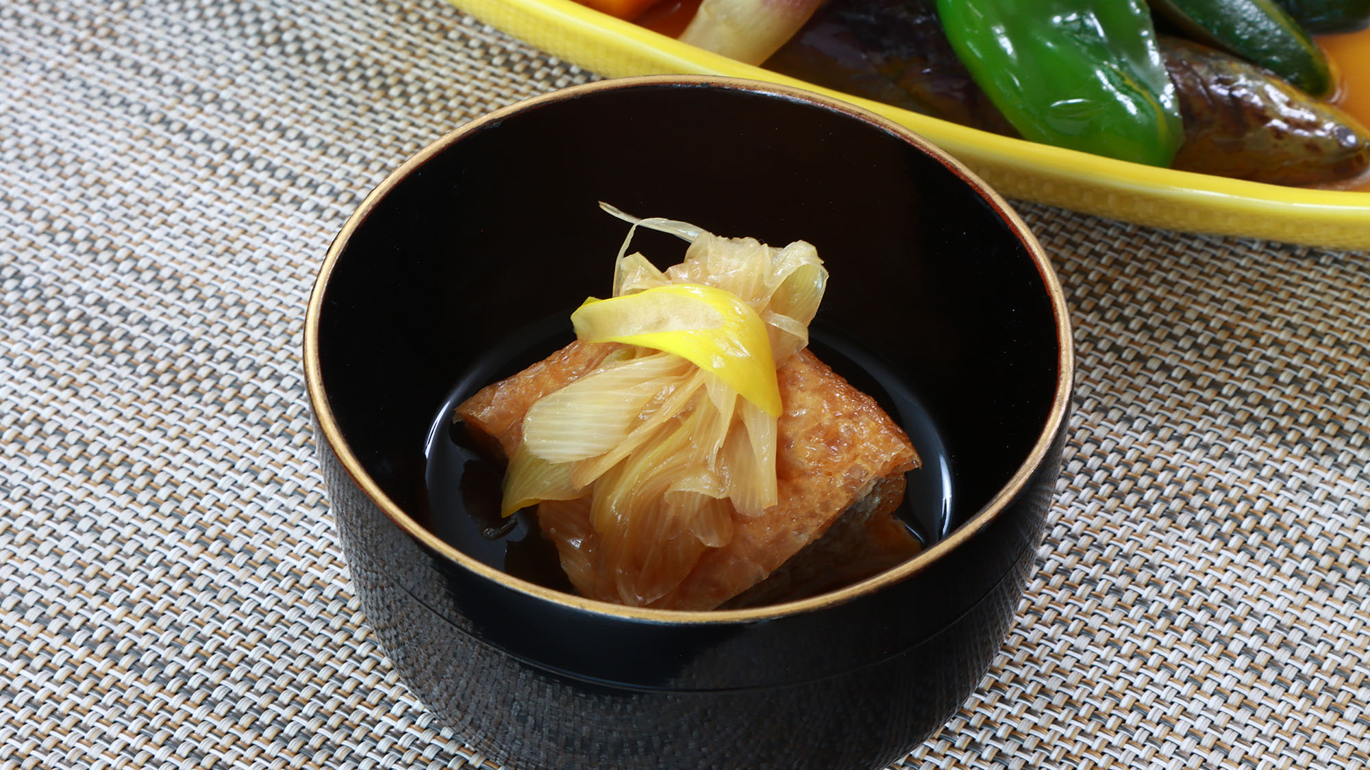 夕食　一例（夏季）栃尾の油揚げ煮