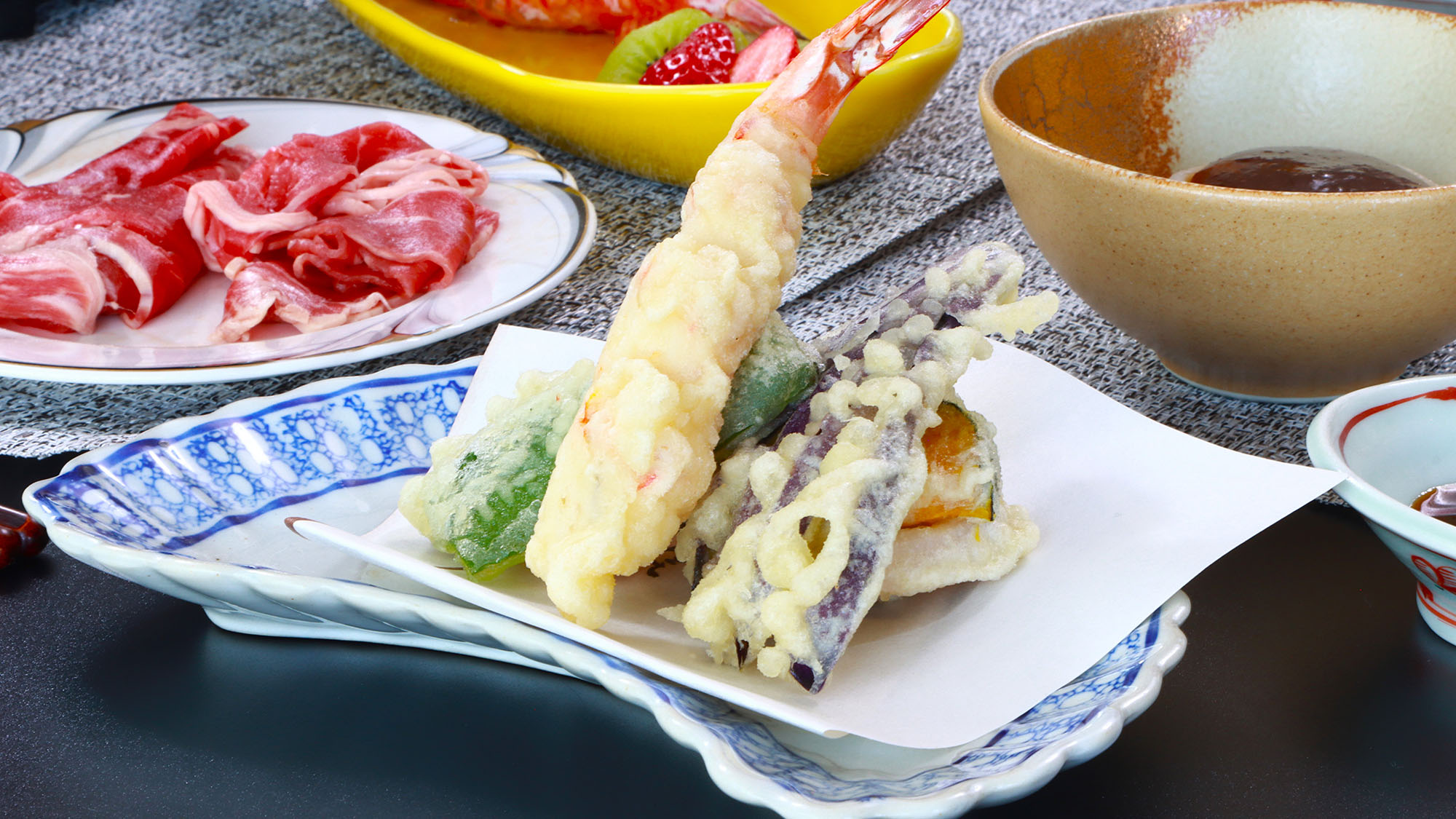夕食　一例　天ぷら