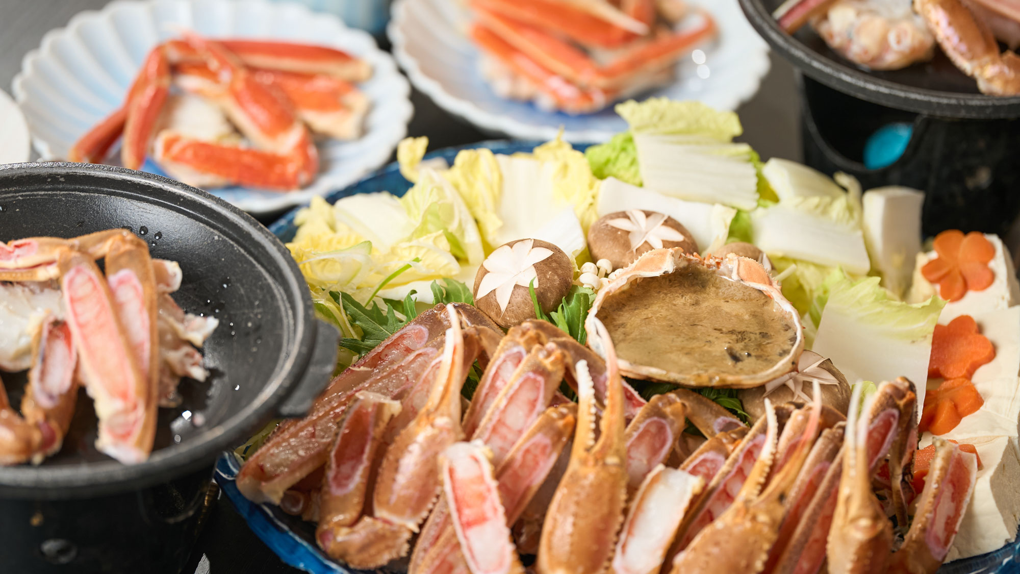 当館自慢のカニ料理一例