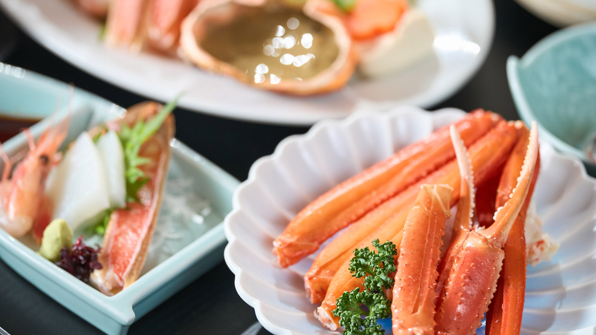 当館自慢のカニ料理一例