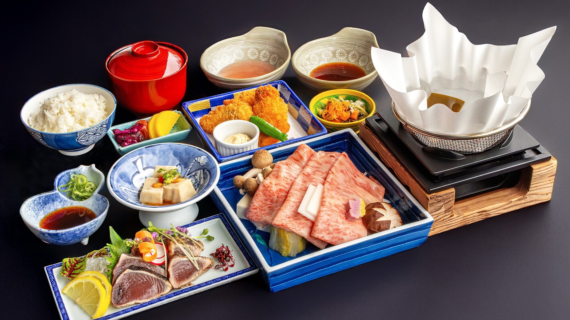 奈義和牛サーロインしゃぶしゃぶ御膳