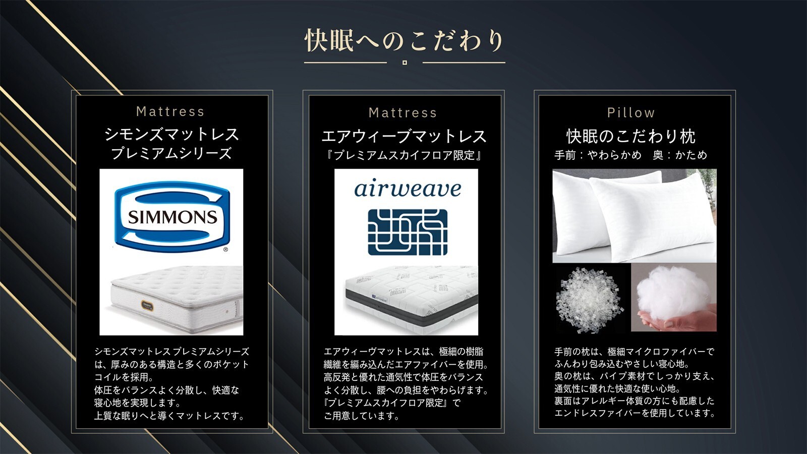 快眠へのこだわり