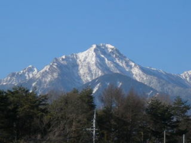 リビングやテラスから一望できる八ヶ岳