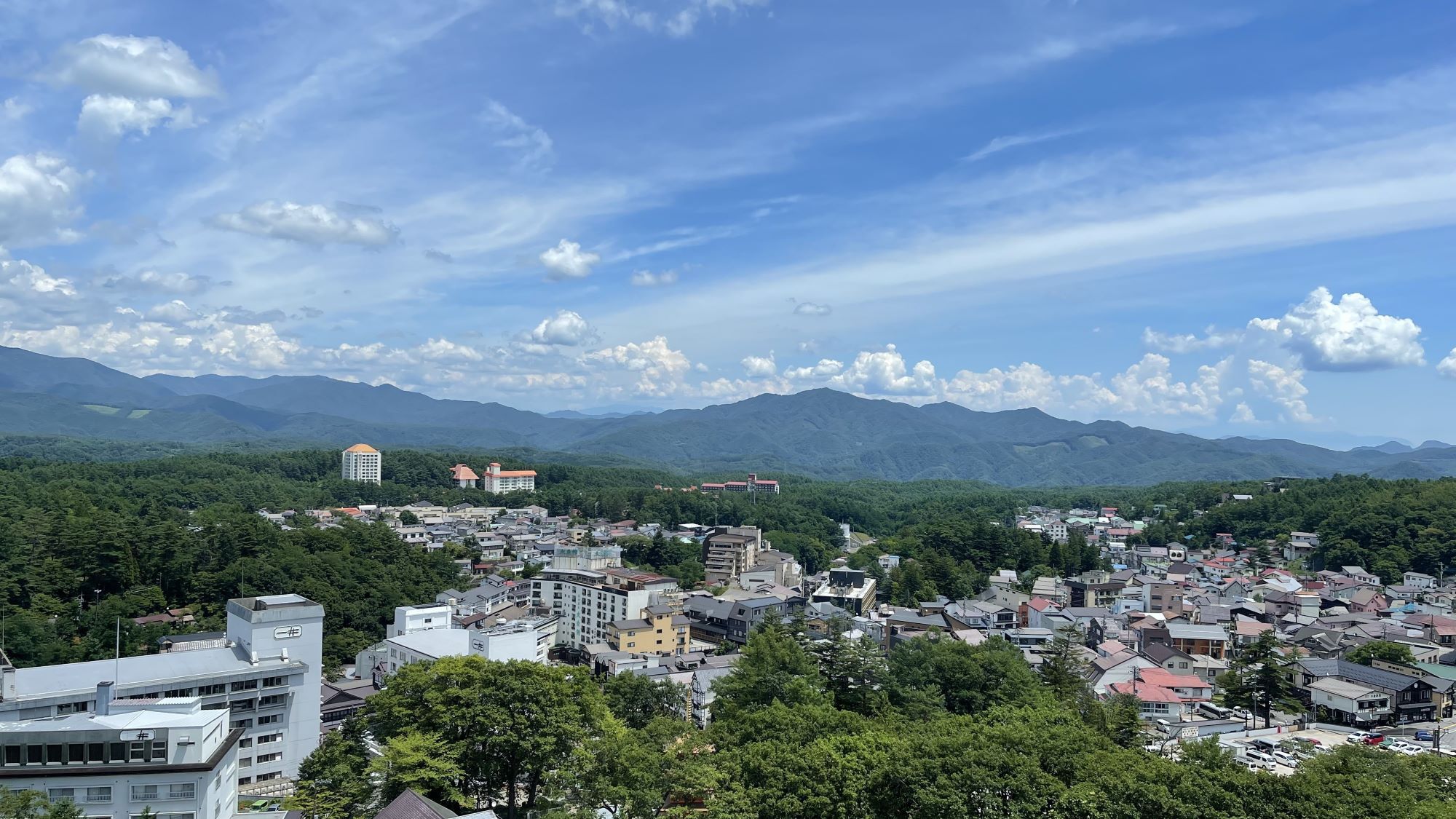 新客殿・特別室　湯畑方向の眺め　※一例