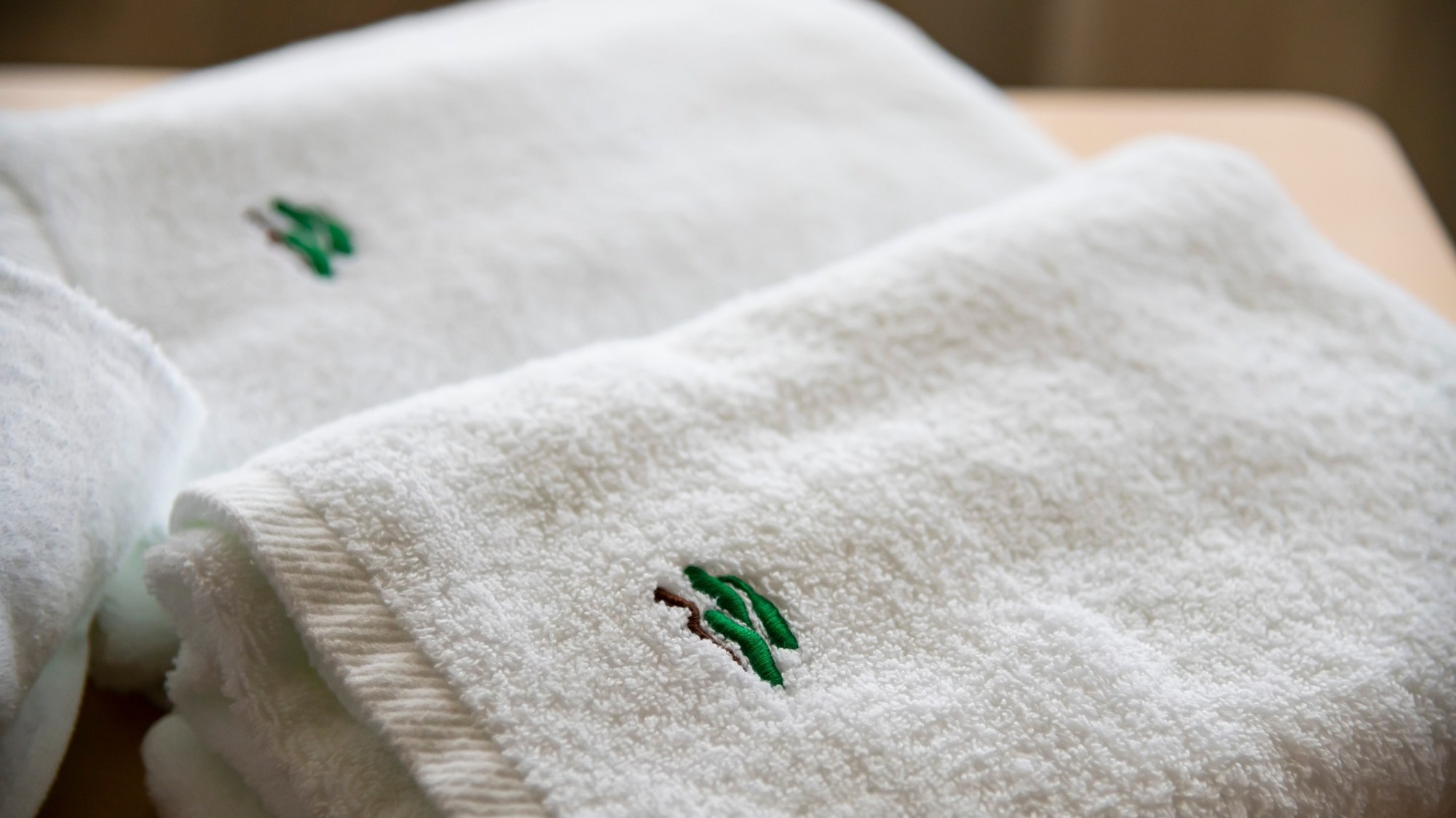バスタオル・タオルは全室今治タオルをご用意。ふわふわの肌触りで湯上り肌に優しい♪