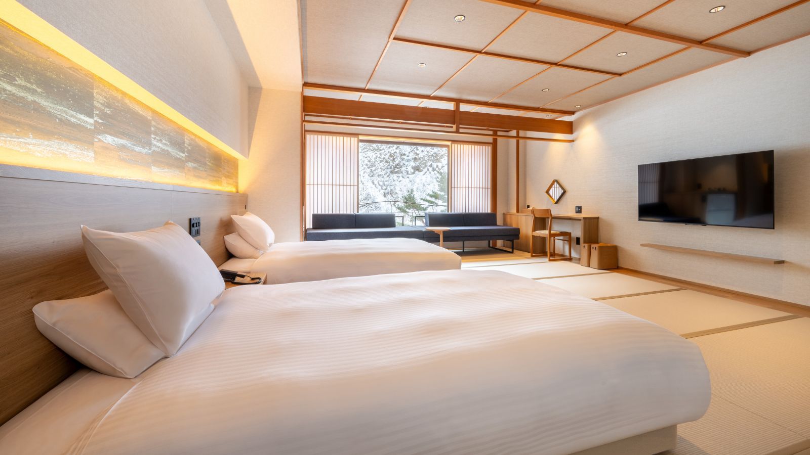 【花鳥苑】和モダンツインベットルーム