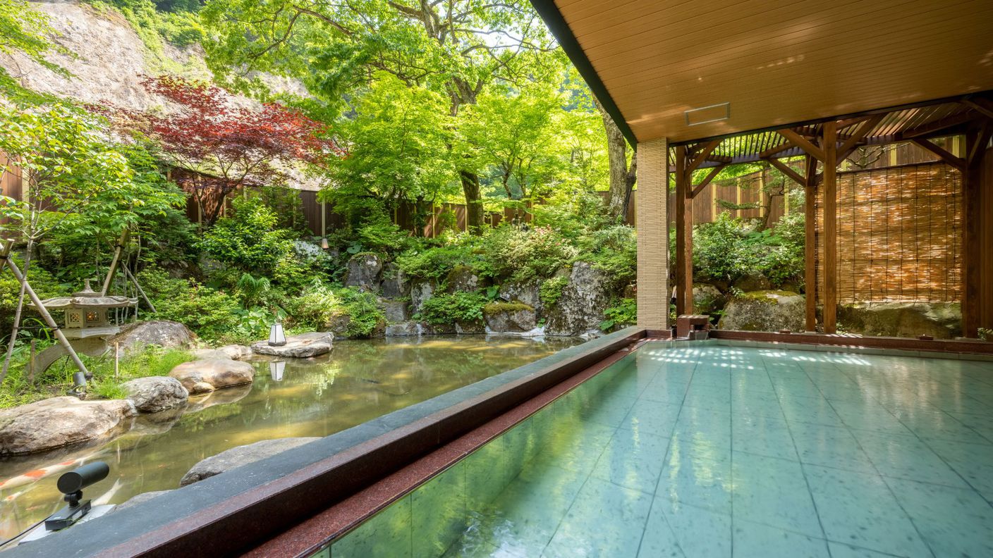 【紫水亭／GW限定】源泉かけ流し半露天風呂で味わう贅沢なひととき♪新緑に癒える特別プラン