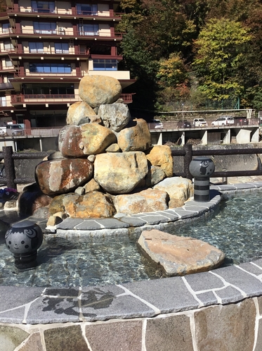 土湯温泉の足湯「きぼっこの湯」