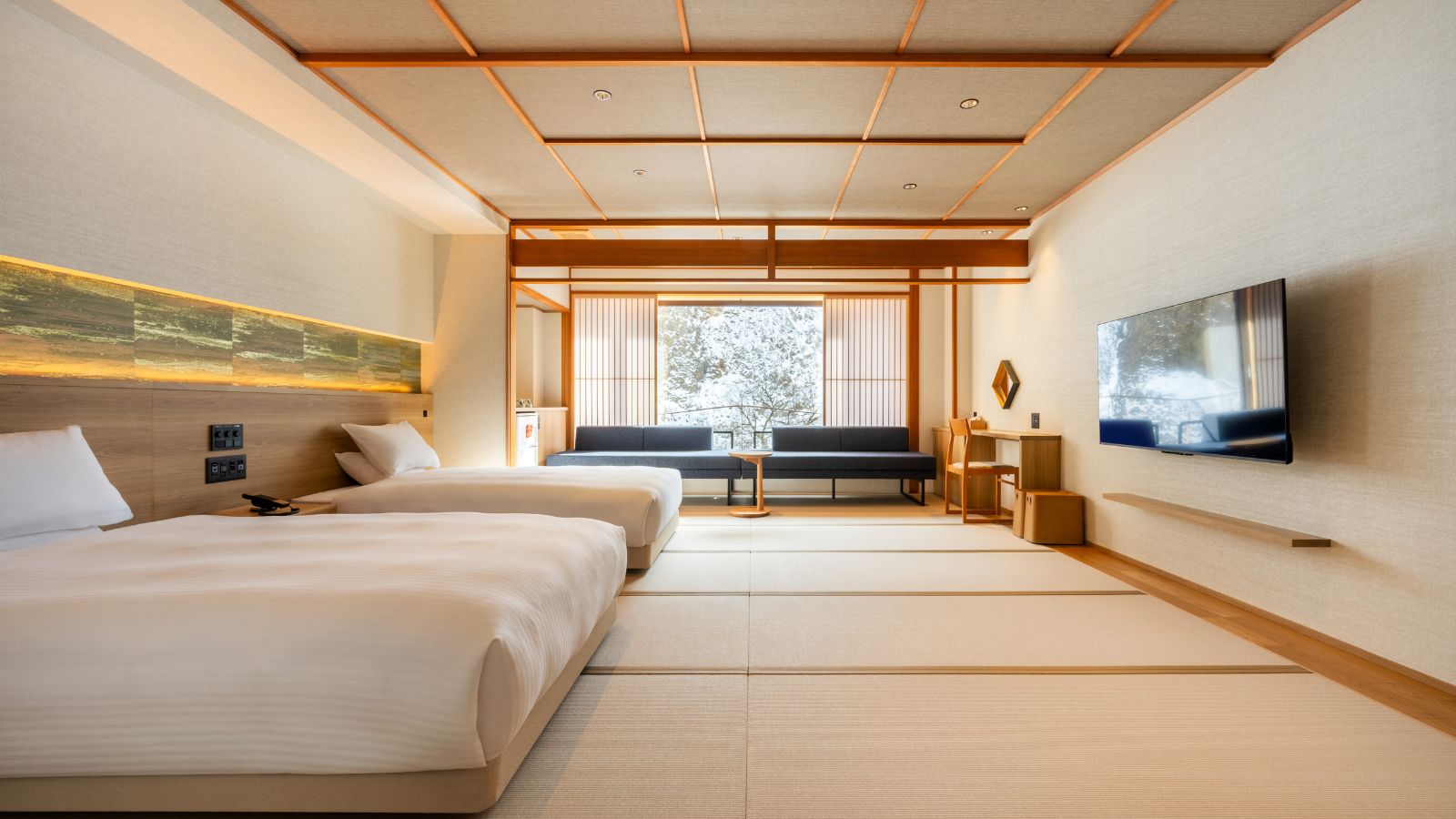 【花鳥苑】和モダンツインベットルーム